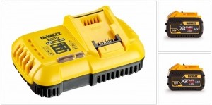 DeWALTDCB118X218V54VFlexVoltLi-IonAccuStarterset2x90AhLader