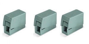 WagoKroonklem224-10125mmEnkeleGeleiderKlemGrijs3Stuks