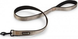 BeezteesParincaPremium-Hondenriem-Nylon-Lichtgrijs-120cmx25mm