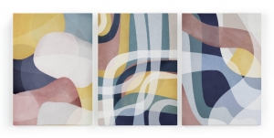 Setvan3wanddecoratiesGeometricColorsReallyNiceThings