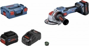 BoschGWX18V-15SC18VLi-IonAccuBiTurboX-LOCKHaakseSlijperSet2x80AhAccuInL-Boxx-125Mm-Variabel-Koolborstelloos