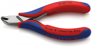 Knipex6442115Voorsnijtang-Elektronica-115mm
