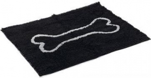 DirtyDogDroogloopmat-Hond-Zwart-90x66cm