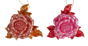 34inchRoseOrnaX25x5x10cmkerstornamentKurtSAdler-Kurtsadler