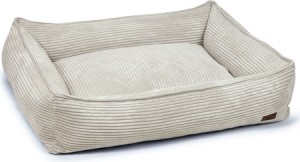 DesignedbyLotteRibbed-Hondenmand-Lichtgrijs