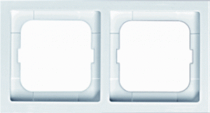 Busch-JaegerFutureLinearSchakelmateriaalDubbelAfdekraamGlanzendWit