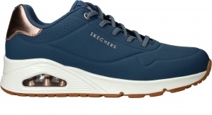 SkechersUnoShimmerAwaySneakersDamesBlauw
