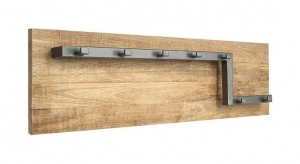 LABEL51KapstokRoadMangohout90x25x13cm-BurnedSteel
