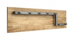 LABEL51KapstokRoadMangohout90x25x13cm-BurnedSteel