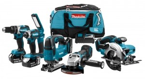 MakitaDLX6082T18VLi-IonAccu6-deligeCombiset3x50AhAccuInTas