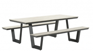 Bellpicknickset280x178xH75cmcarbonblacklightteakVW-Gardenimpressions