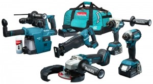 MakitaDLX5069TX118VLi-ionAccu5-deligeCombiset2x50AhAccuInTas