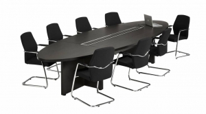 Ovalevergadertafel420X138CMdonkereiken