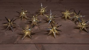 10PcsSilver3DStar12cm10LedWarmWhite15M-Annascollection
