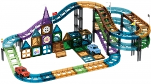 EcoToysAutobaan96StuksMagnetischeTegelsBouwstenen