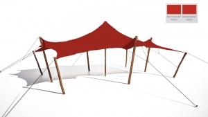 Stretchtent6x6rood-Nomadikstretch