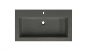 LambiniDesignsConcretemeubelwastafel80cm1kraangatbetongrijs