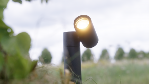 PinerodimbareLEDprikspot-GU102700Kwarmwit-Kantelbaar-Tuinspot-Pinspot-IP65voorbuiten-Zwart-Tuinspotsspotsbodembuiten