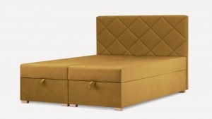 BoxspringCheckervelvetmetrelaxfunctie180x200cmNADUVICollection