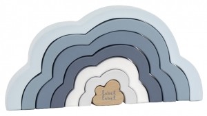 LabelLabelCloudBlauwHoutenRegenboogPuzzelLLWT-25293