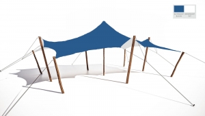 Stretchtent45x6blauw-Nomadikstretch