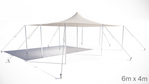 Kitstretchtent6x4nowallwit-Nomadikstretch