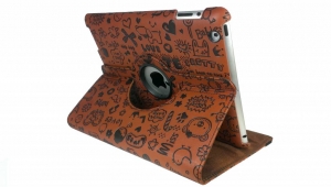 iPadmini360gradenhoesTrendyleerbruin