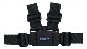 ZaffiroUniverseelZwartKinderstoelTuigjemetLooplijn