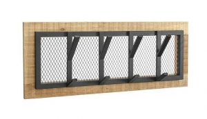 LABEL51KapstokCrudeMangohout75x30x11cm-Zwart