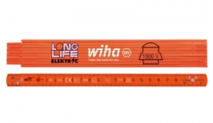Wiha4102008LonglifeElektriciensduimstok-Metrisch-2m-10Delen-Oranje