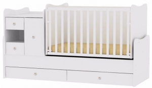 LorelliMiniMaxWhite2-in-1BedenCommode