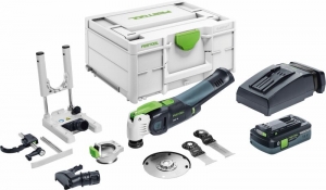 FestoolVECTUROOSC18HPC40EI-Set18VLi-IonAccuOscillerendeMultitoolSet1x40AhInSystainer-Koolborstelloos