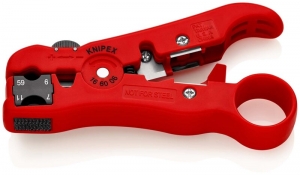 Knipex166006SBKabelstripperVoorCoax-EnDatakabel