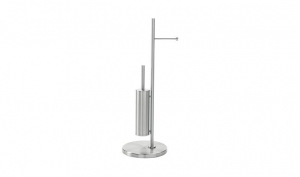 TupaiTupaivrijstaandecombisettoiletborstelrolhouderRound-RVS