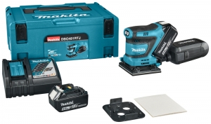 MakitaDBO481RTJLXT18VLi-ionAccuVlakschuurmachineSet2x50AhInMbox-114x140mm