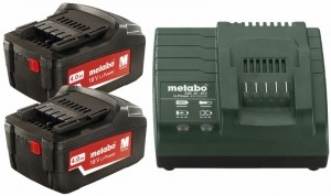 Metabo68505000018VLi-IonAccuStarterset2x40AhLader