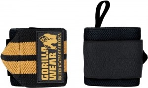 GorillaWearWristWrapsPro-ZwartGoud