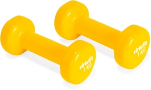 VirtuFitVinylDumbbellSetPro-2x1kg-Geel