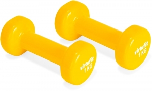 VirtuFitVinylDumbbellSetPro-2x1kg-Geel