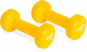 VirtuFitVinylDumbbellSetPro-2x1kg-Geel