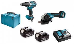 MakitaDLX2272TJ18VLi-IonAccuKlopboor-schroefmachineDHP484ZHaakseSlijperDGA513Combiset2x50AhAccuInMbox