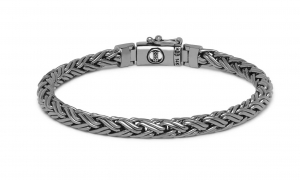 BUDDHATOBUDDHAJ170BRSSC-KatjaXSBraceletBlackRhodiumShineSilver-Armband