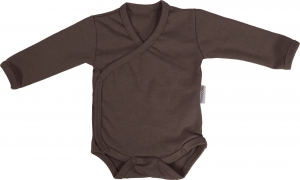 MamaLoesChocoladeMaat68LangeMouwOverslagRomper