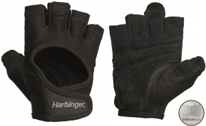 HarbingerWomensPowerStretchbackFitnessHandschoenen-Zwart-M