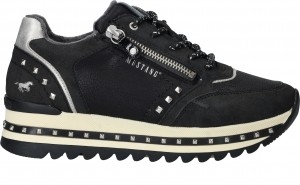 MustangSneakersDamesZwart