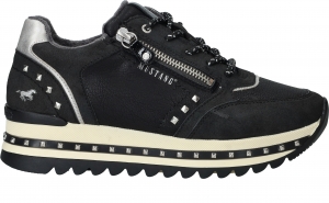 MustangSneakersDamesZwart