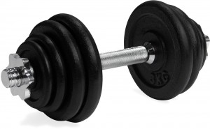 VirtuFitVerstelbareDumbbellsetPro-Halterset-Gietijzer-1x15kg-Tweedekans