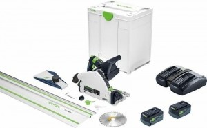 FestoolTSC5550KEBI-PlusXL-FS18VLi-IonAccuInvalzaagSet2x50AhInclGeleiderailInSystainer-1400mm