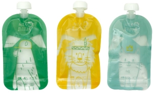 Badabulle15StuksHerbruikbareKnijpzakjes