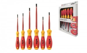 Wiha3201ZK66-deligeSoftFinishSlimFixVDESchroevendraaierset-SleufPozidrive